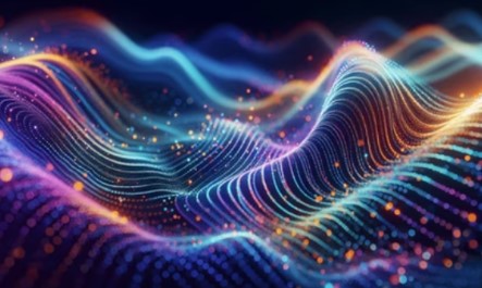 Abstract AI waves